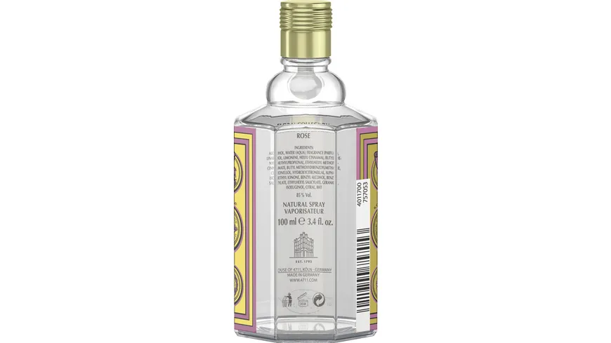4711 FLORAL COLLECTION ROSE Eau de Cologne 100 ml