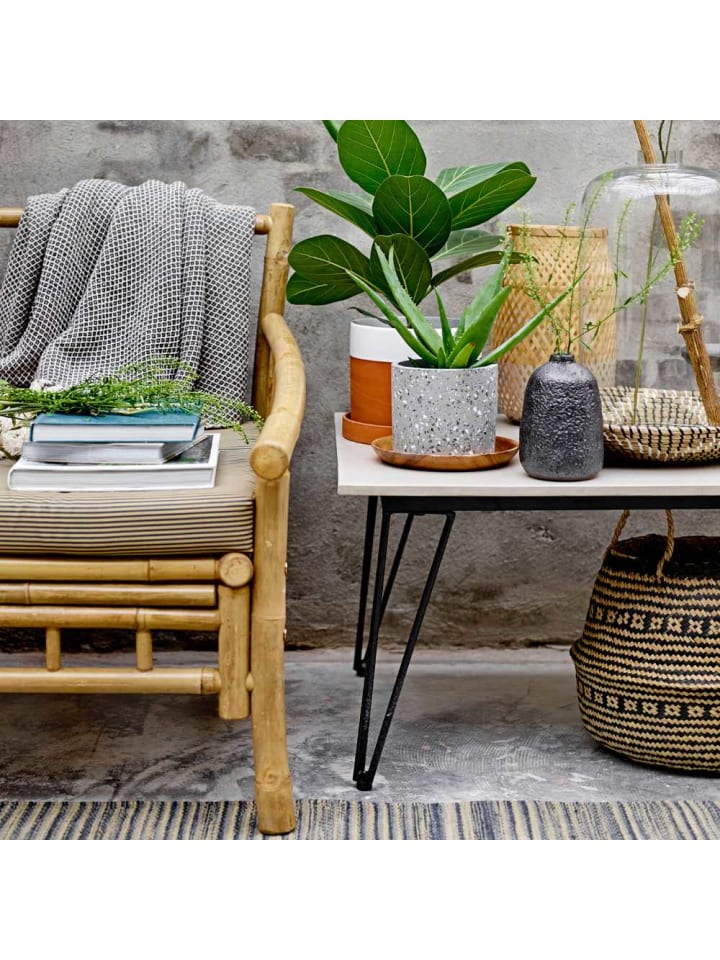 Bloomingville Decke BARRY Blau mit Karo Muster günstig kaufen onesize