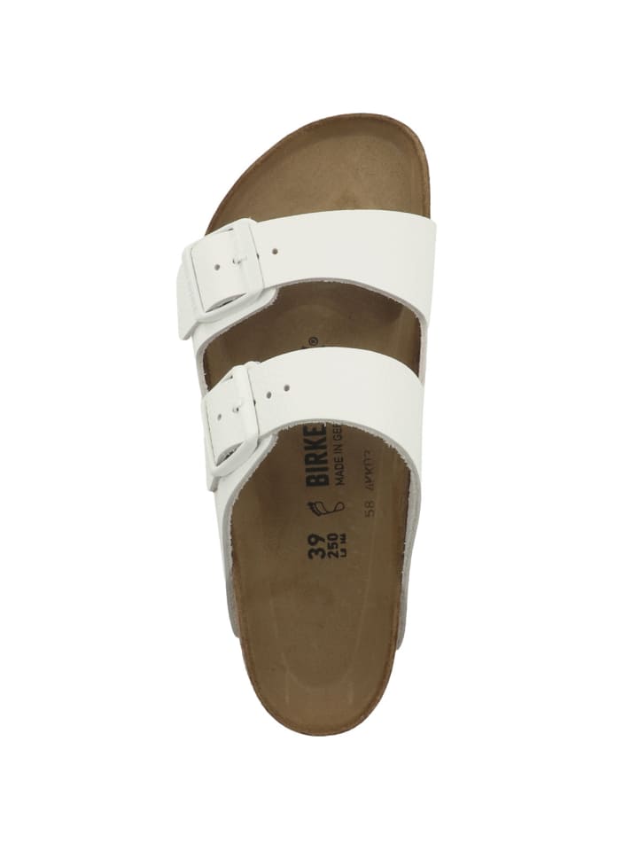 Birkenstock Sandale Arizona Naturleder normal in weiss günstig kaufen