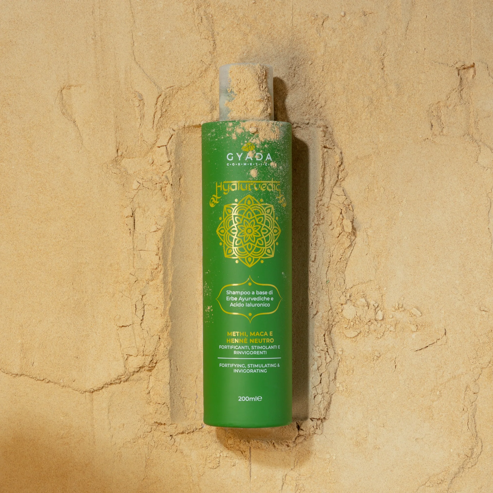 Shampoing fortifiant à l'acide hyaluronique - Fenugrec, Maca, Henné neutre - Shampoing fortifiant