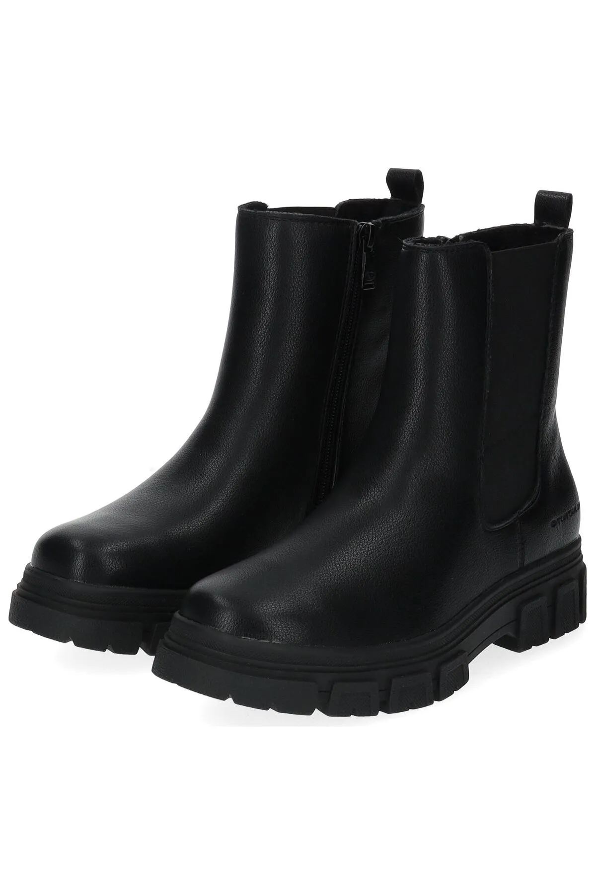 Tom Tailor  Stiefelette - Schwarz - Blockabsatz