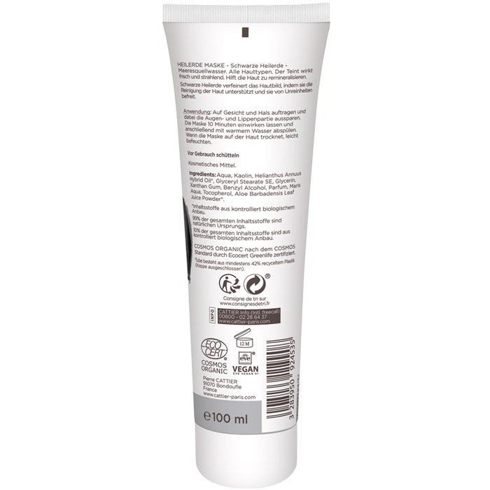 Schwarze Heilerde Maske