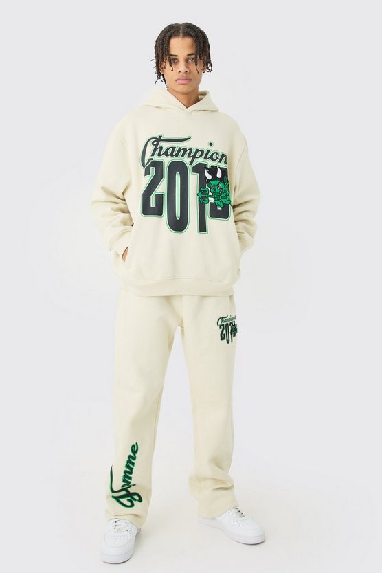Oversized Varsity Applique Tracksuit