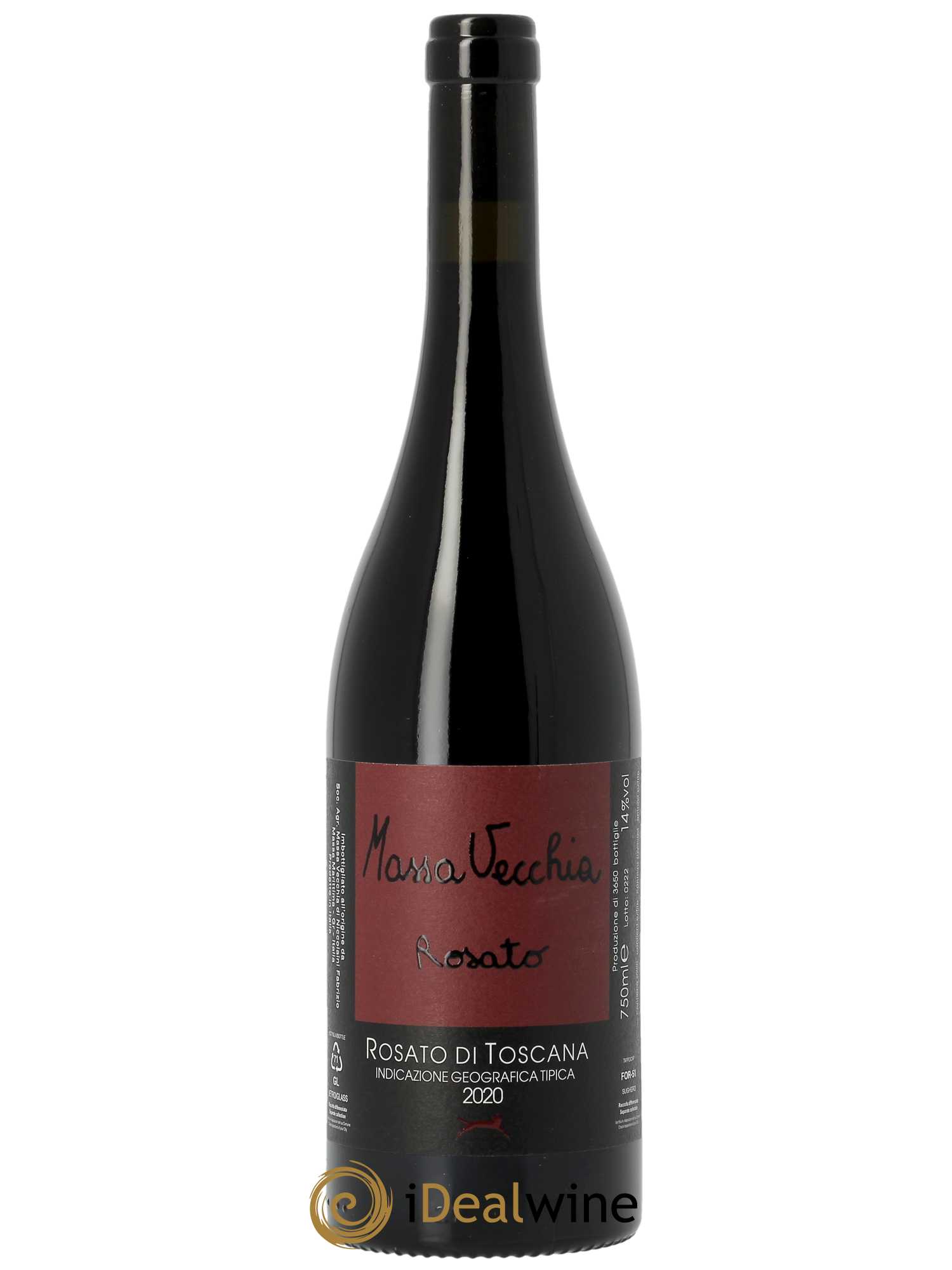 Rosato di Toscana IGT Massa Vecchia Rosato  2020 - Lot de 1 Bouteille