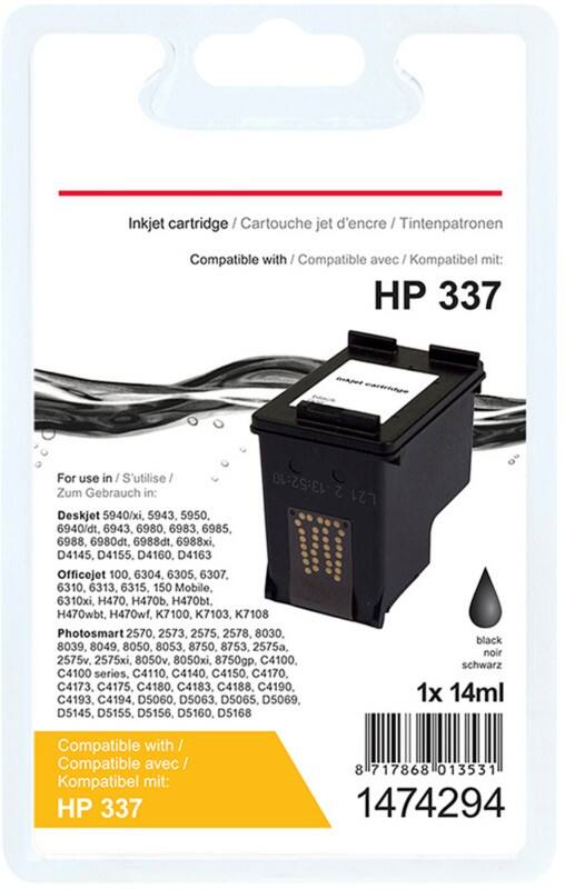 Viking 337 Kompatibel HP Tintenpatrone C9364EE Schwarz