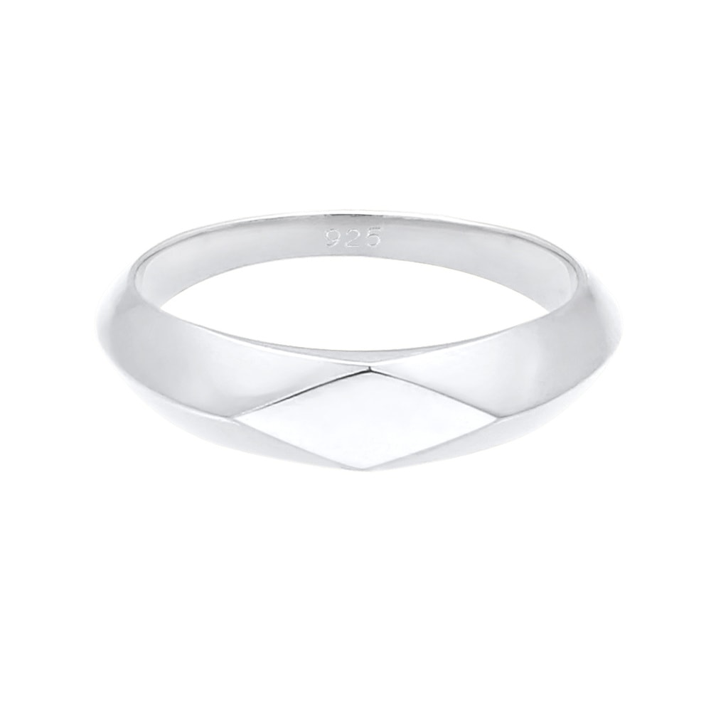 Elli Elli Bague Pinky Minimale Bague Femme - Argent (925/1000) Bague