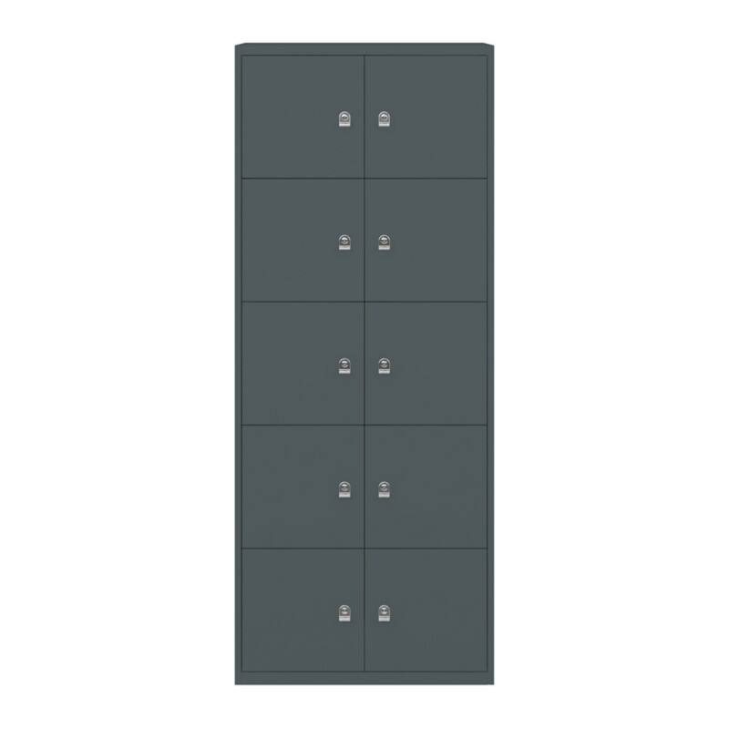 Bisley LateralFile Lodge Stahl Schließfach Schlüssel 800 x 470 x 1.985 mm Grau