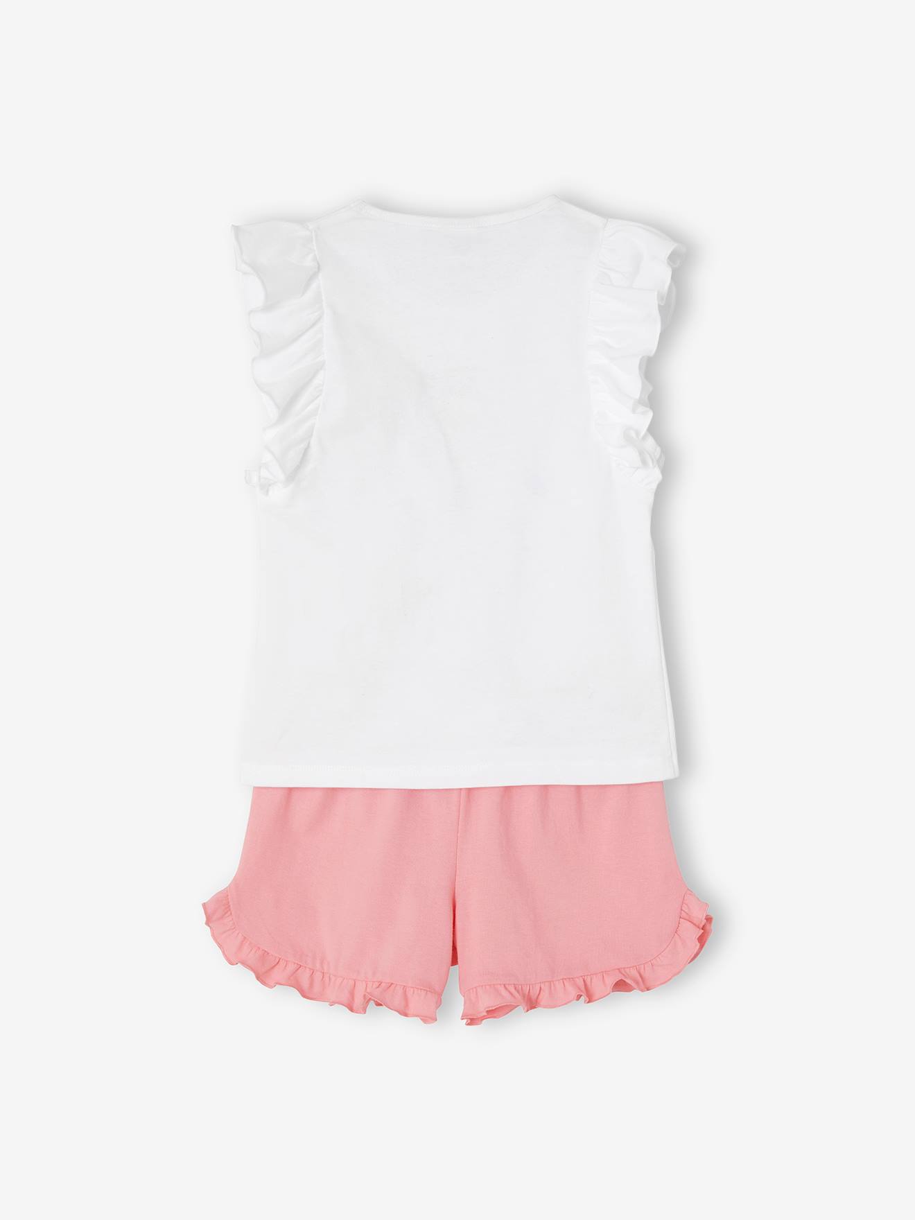 Pyjashort fille DS® Cendrillon blanc