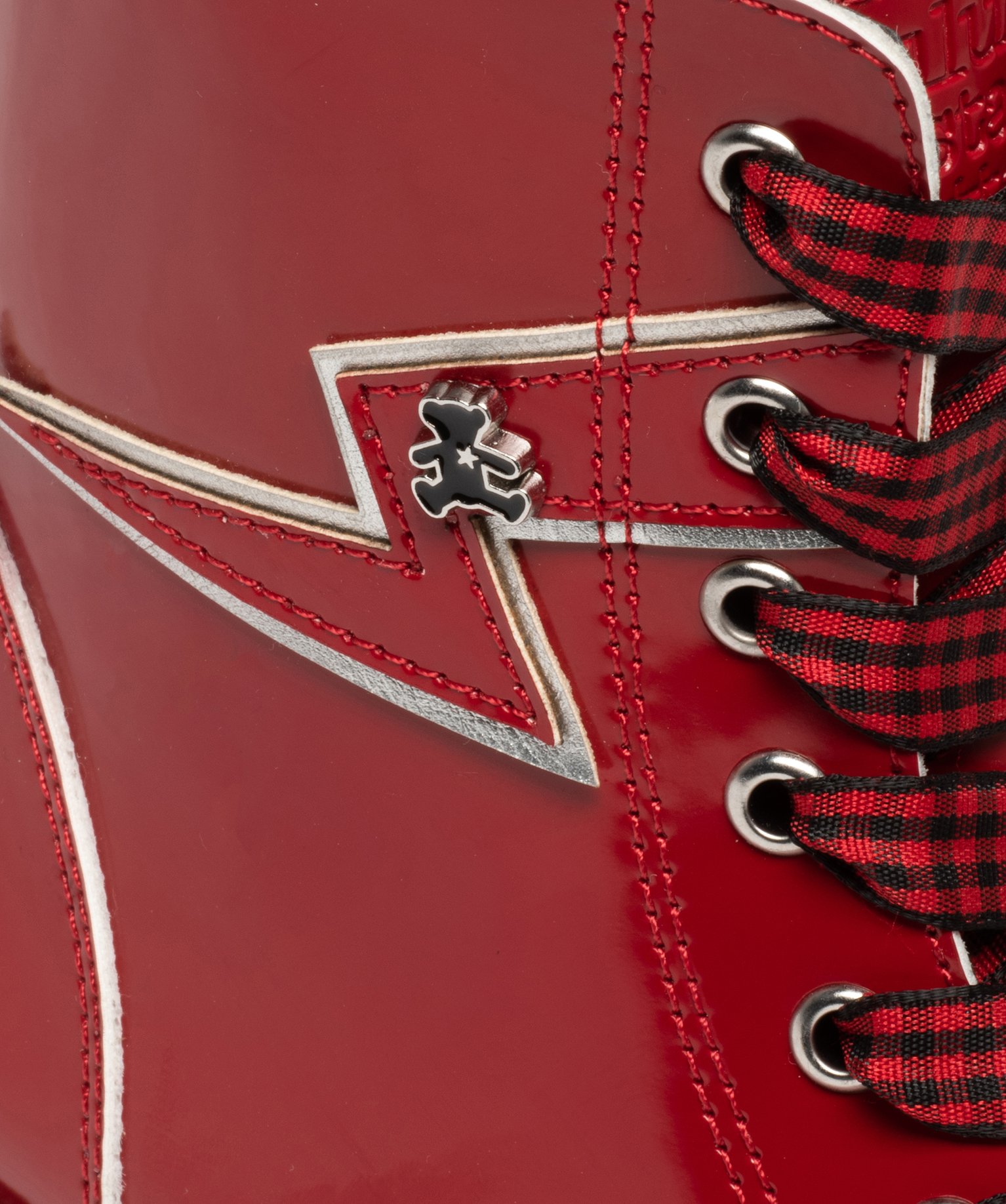 Boots fille à semelle crantée style rock – LuluCastagnette rouge | GEMO