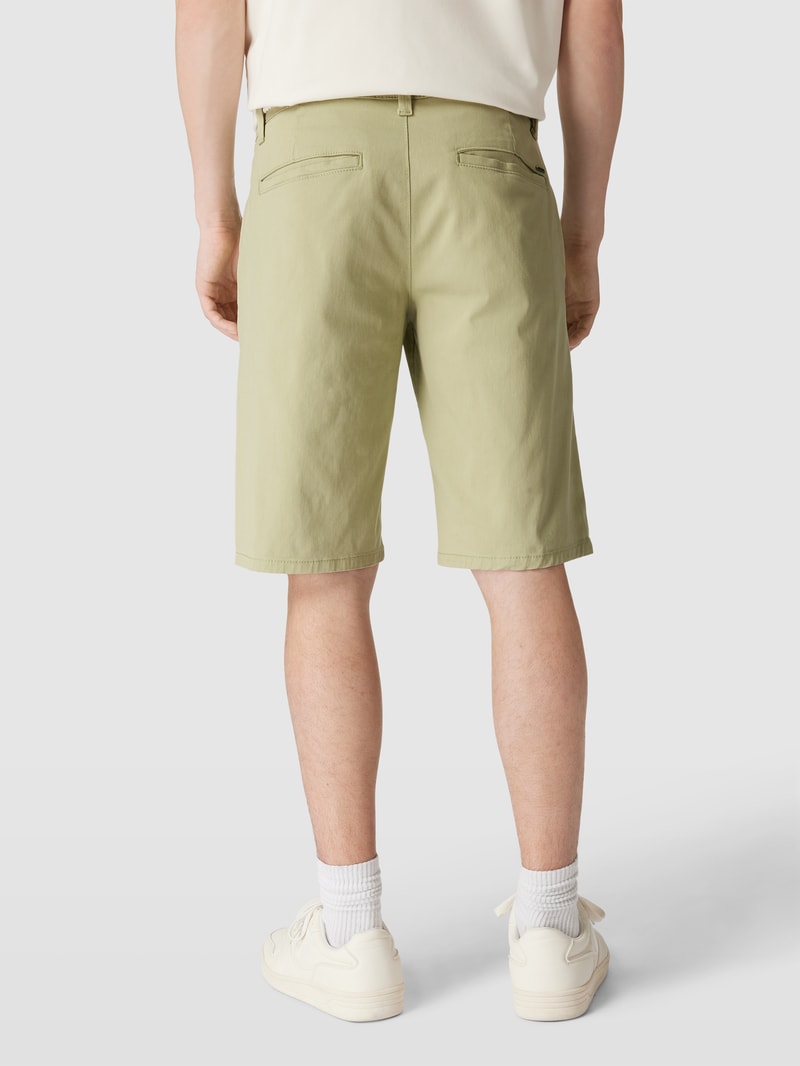 Chino-Shorts mit Gürtel Modell 'WILL' in hellgrün