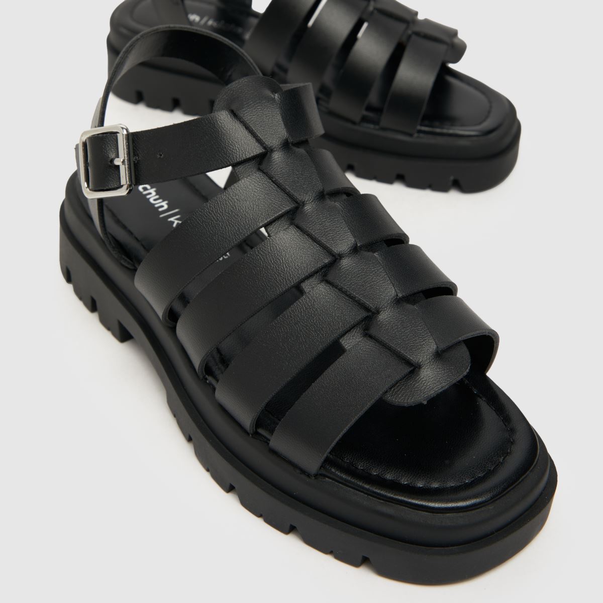 Schuh črni sandali Troy Gladiator za dekleta