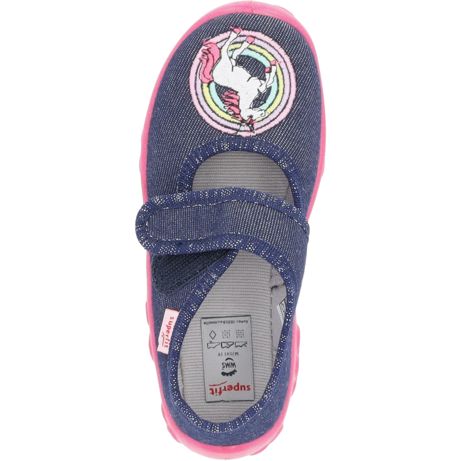 Superfit BONNY 00282, Hausschuhe, Kinder, BLAU/PINK