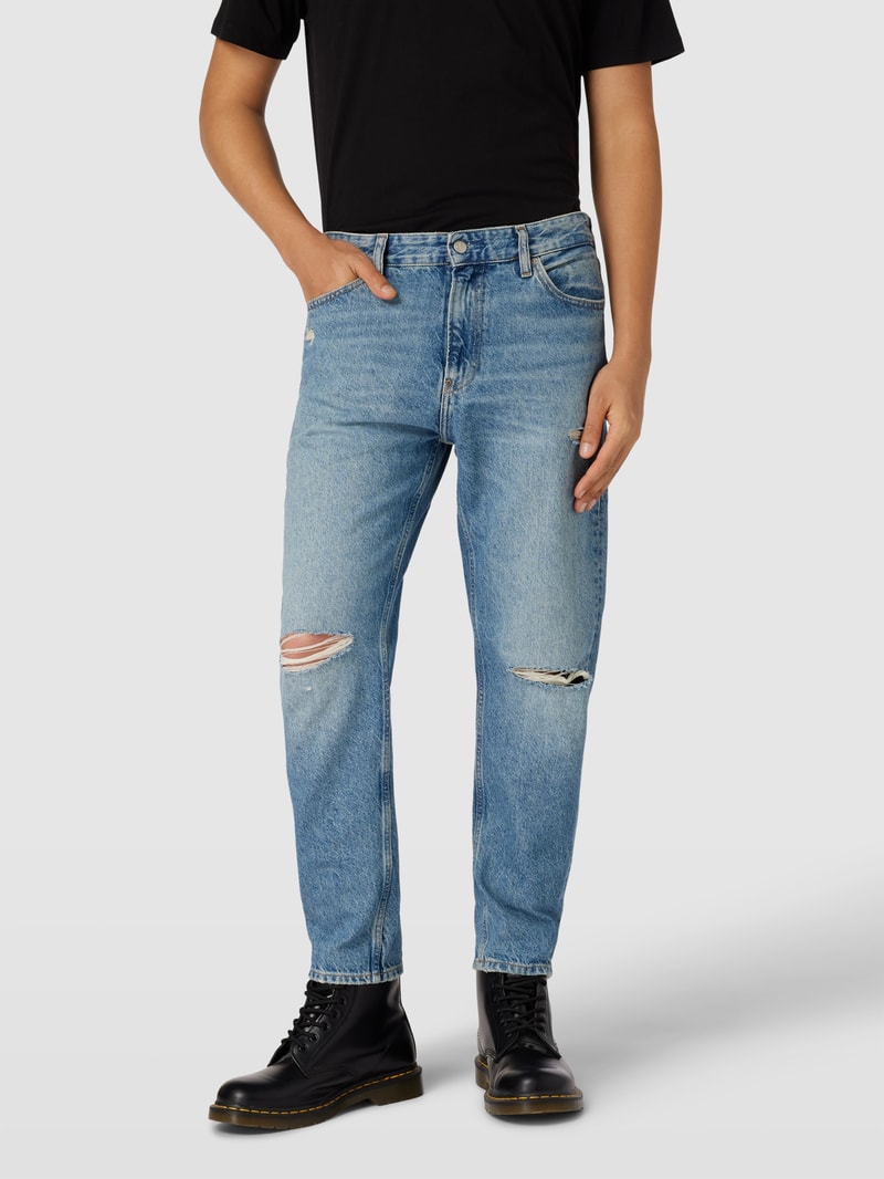 Dad Fit Jeans mit Label-Details Modell 'DAD' in jeans