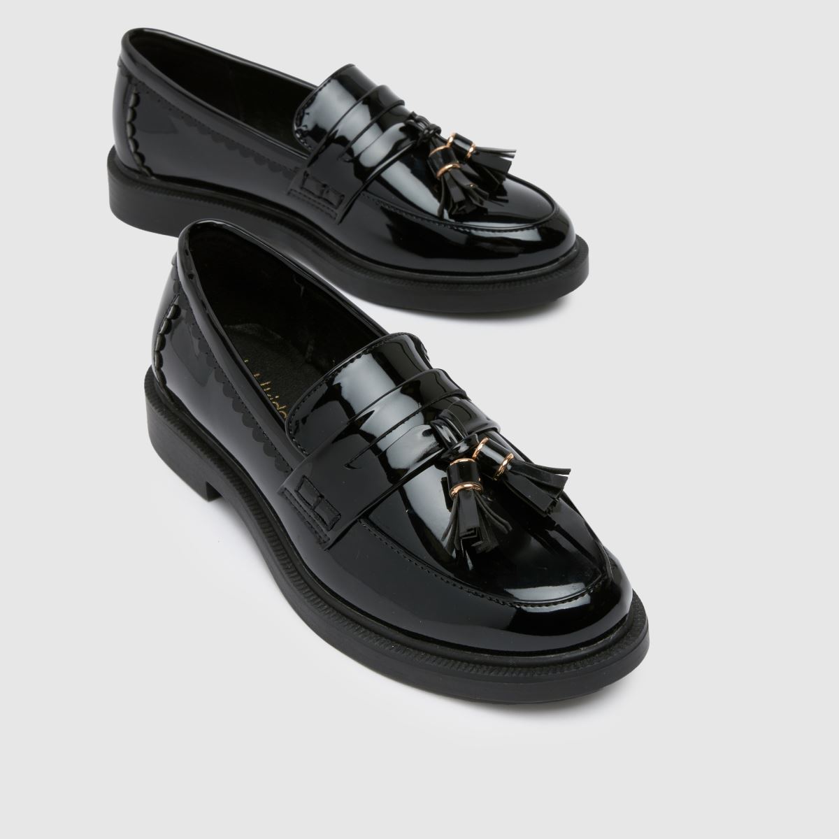 Schuh svarta Lillie loafers flickor juniorskor