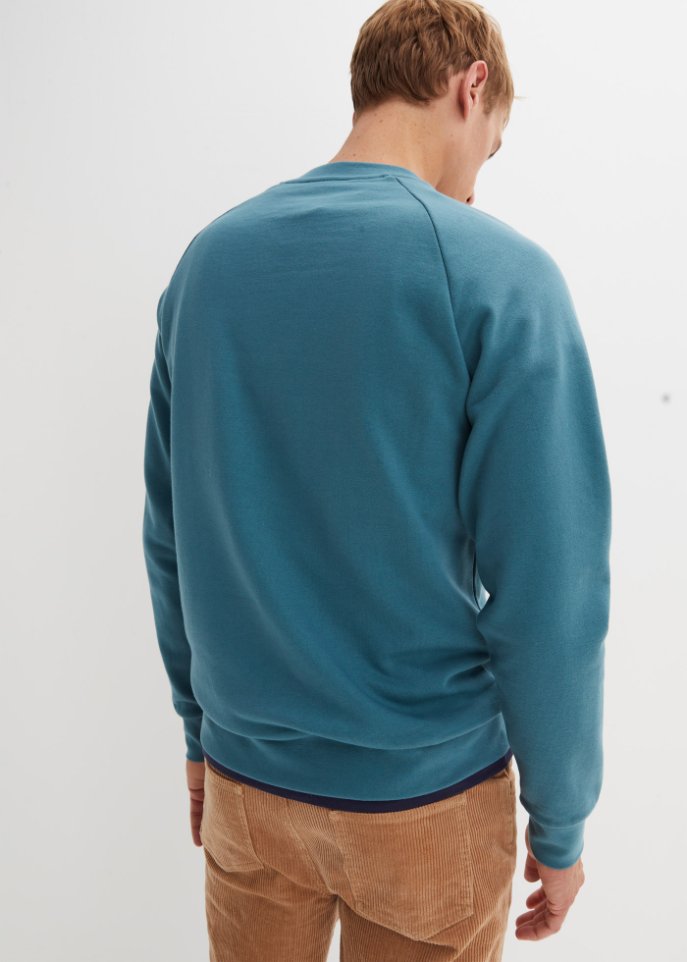 Sweatshirt mit recyceltem Polyester und Raglanärmeln