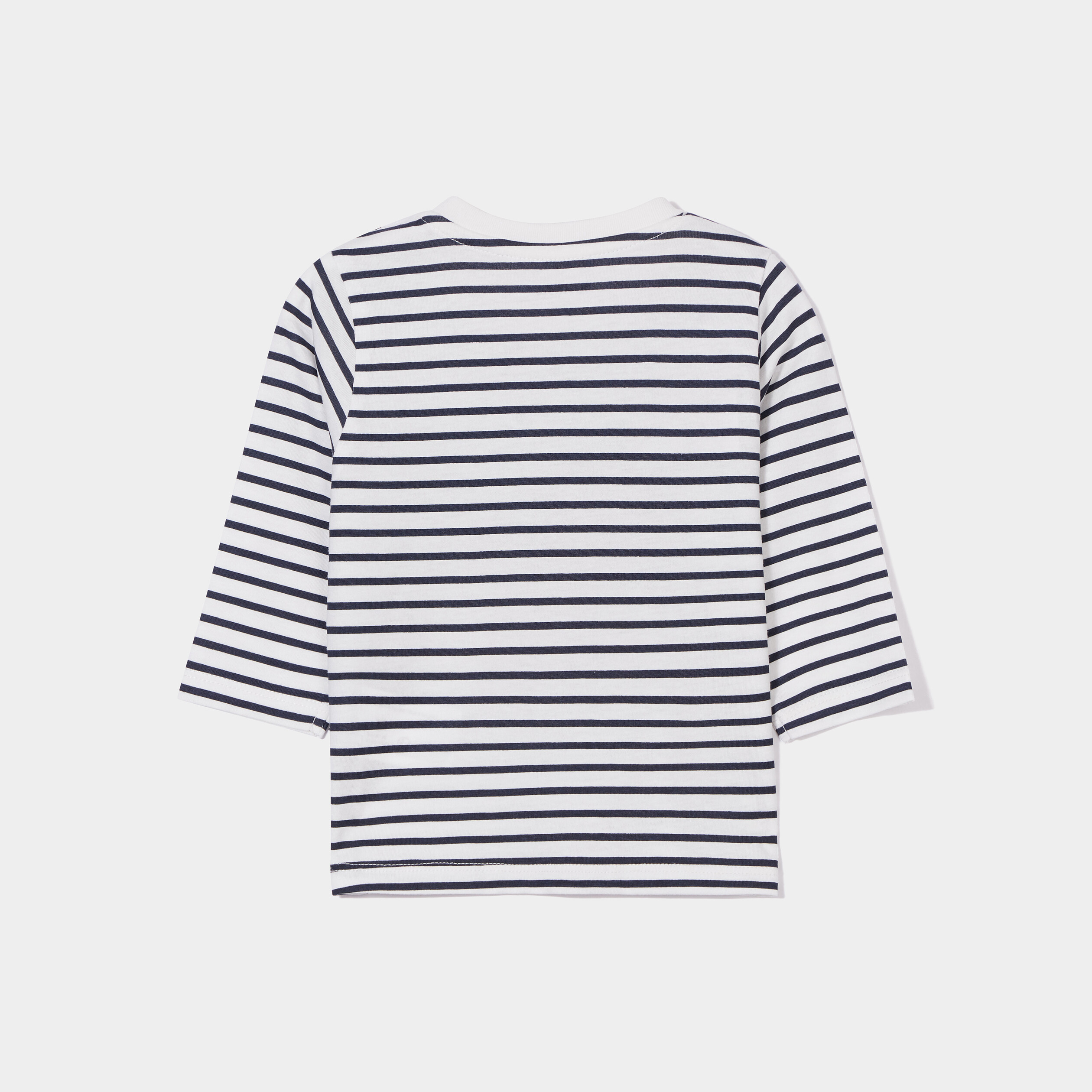 T-shirt épaule boutonnée manches longues ecru bébé garçon | La Halle