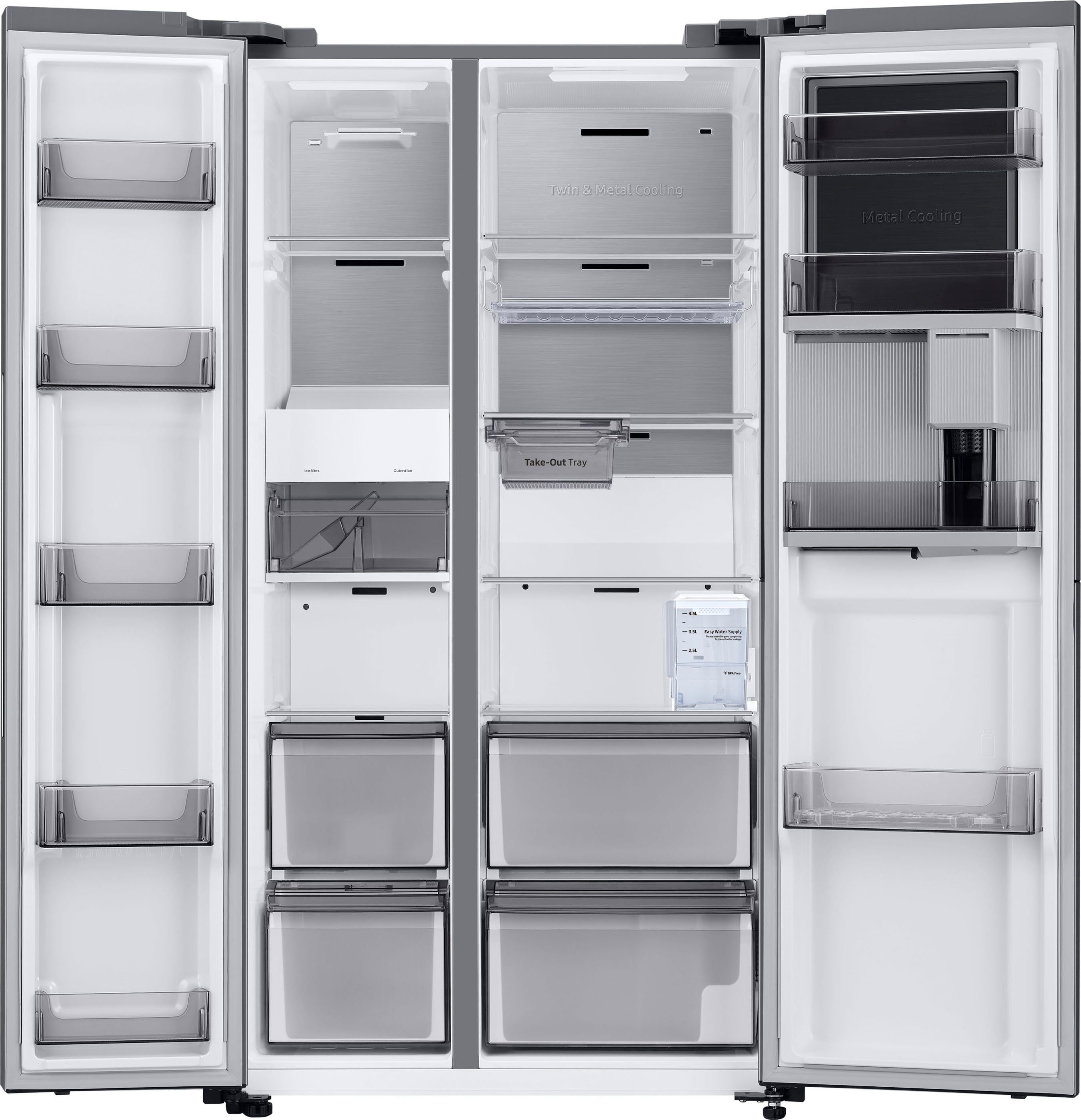 Samsung Side-by-Side RS8000 RH6ACG805DS9, 178 cm hoch, 91,2 cm breit