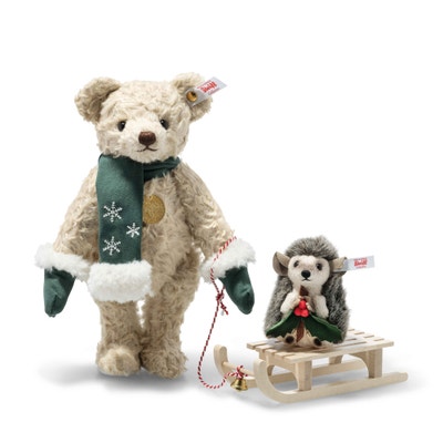 Teddies for tomorrow Teddybär mit Igel, 25 cm, beige
