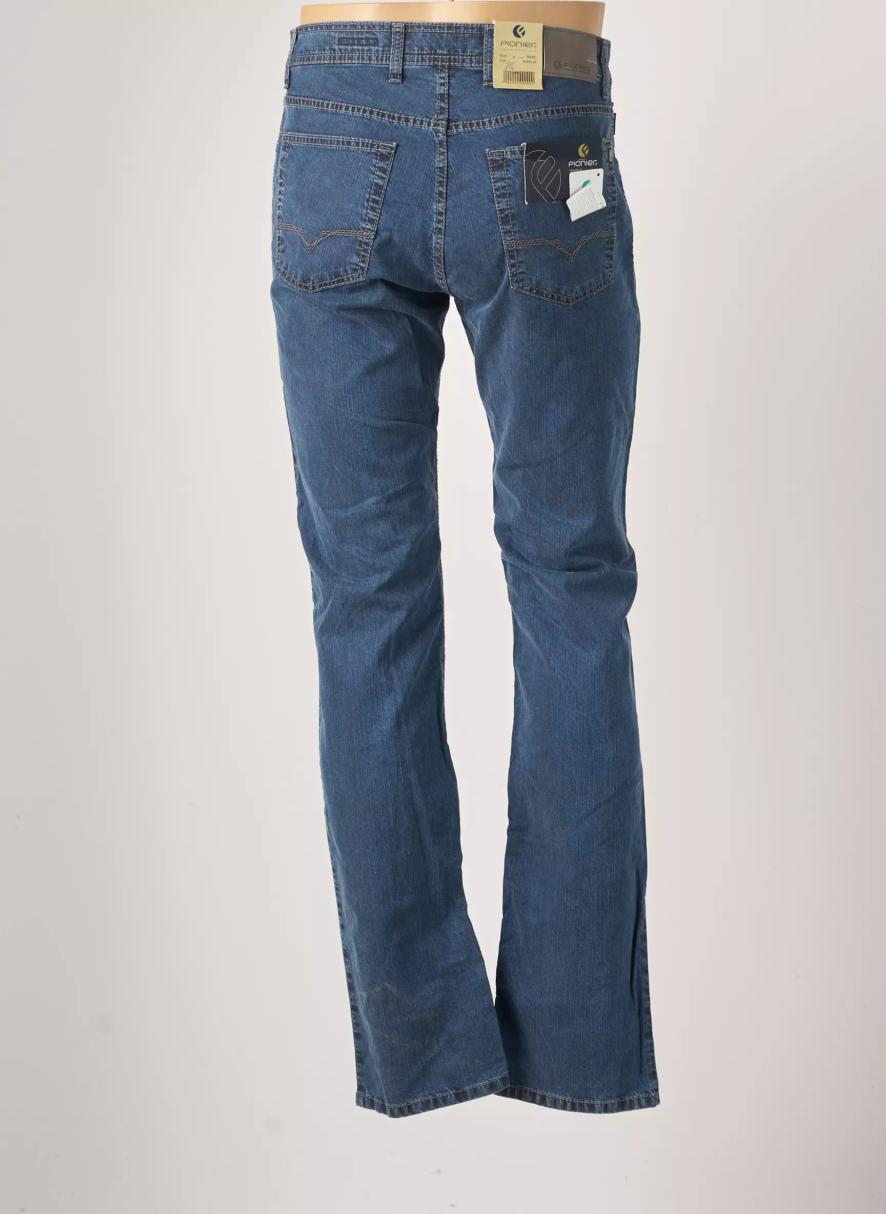 Pionier Jeans Coupe Slim Homme couleur bleu
