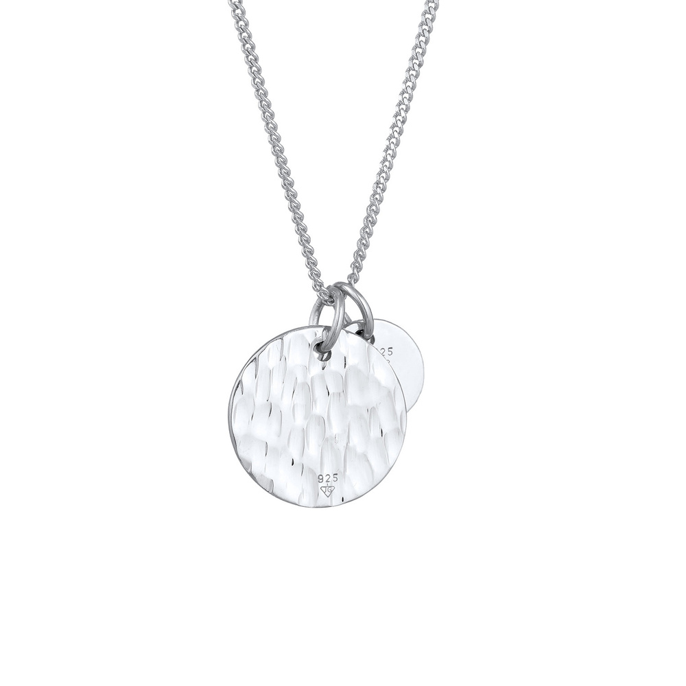 Elli Elli Collier Plaquettes Pendentifs Basic Géo Collier Femme - (925/1000) Argent Bijoux