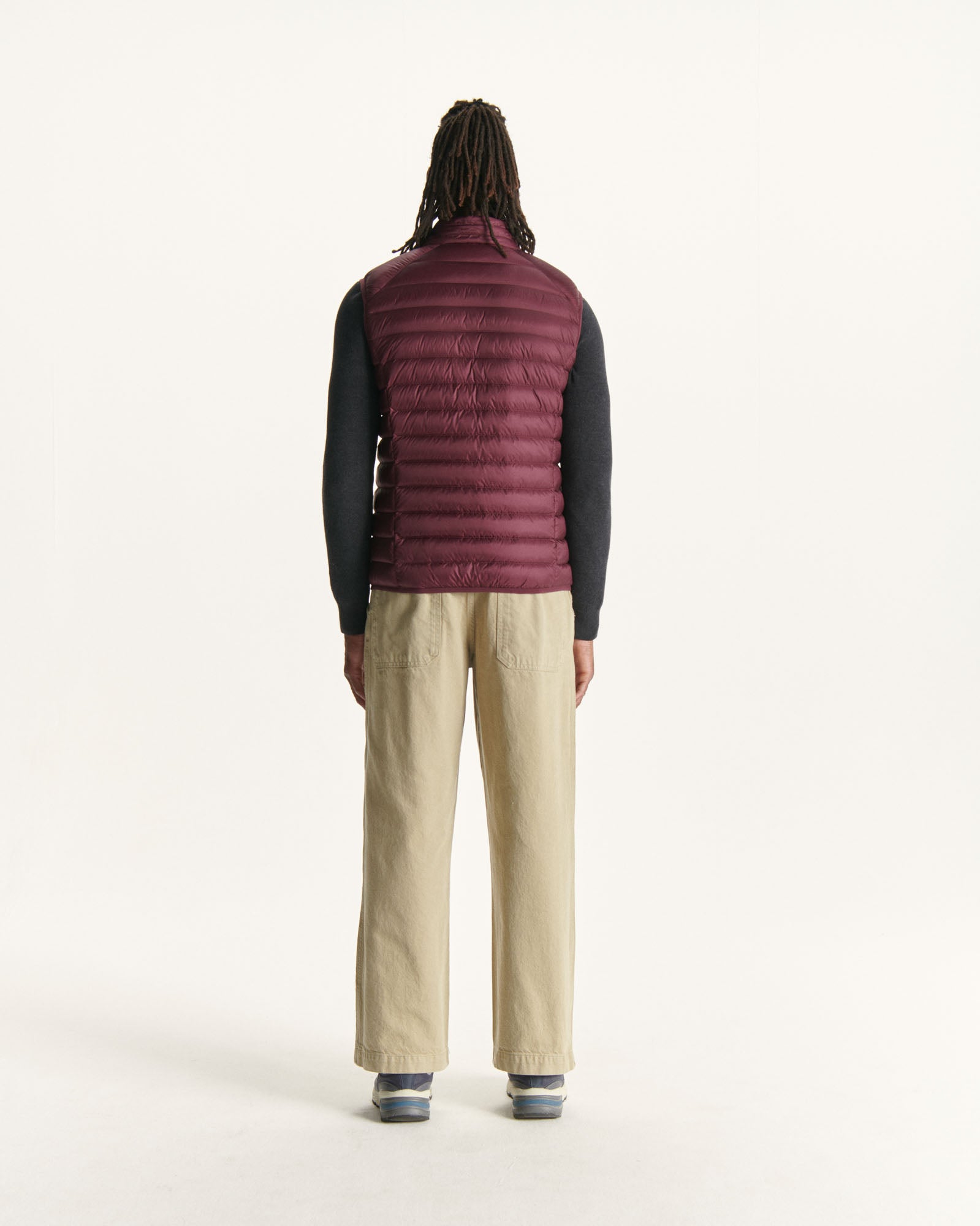 Doudoune sans manches Aubergine Tom