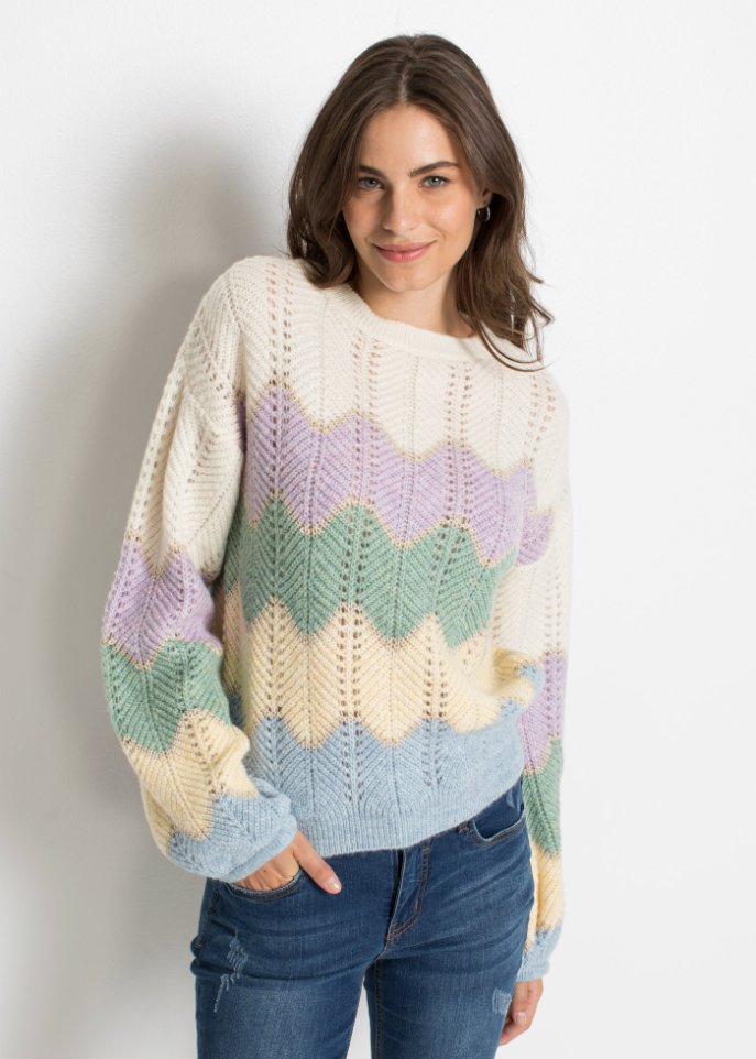 gemusterter Pullover