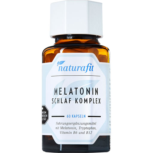 NATURAFIT Melatonin Schlaf Komplex Kapseln  60 St  Kapseln