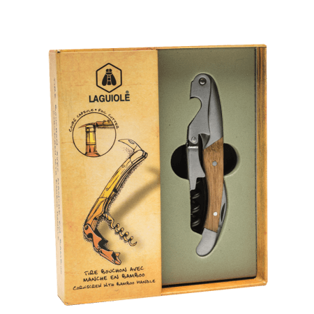 COUTEAU SOMMELIER BAMBOU - LAGUIOLE - REF 3655