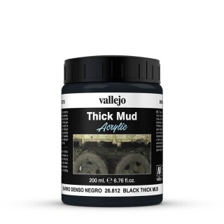Vallejo Diorama Effects Thick Mud Black 200 ml