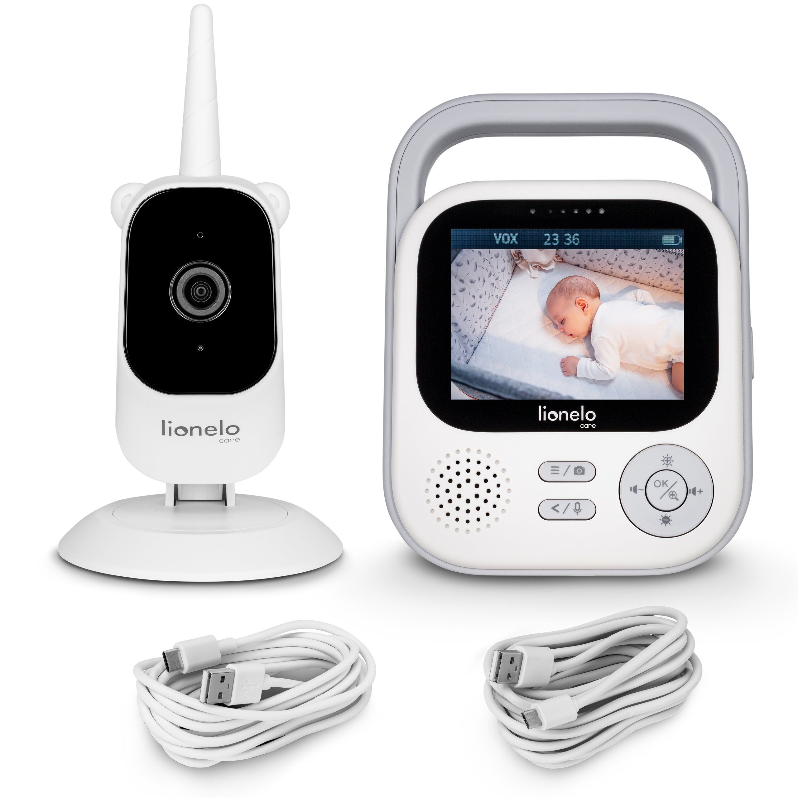 lionelo Video-Babyphone BABYLINE 3.2, Set, Set, 2,8