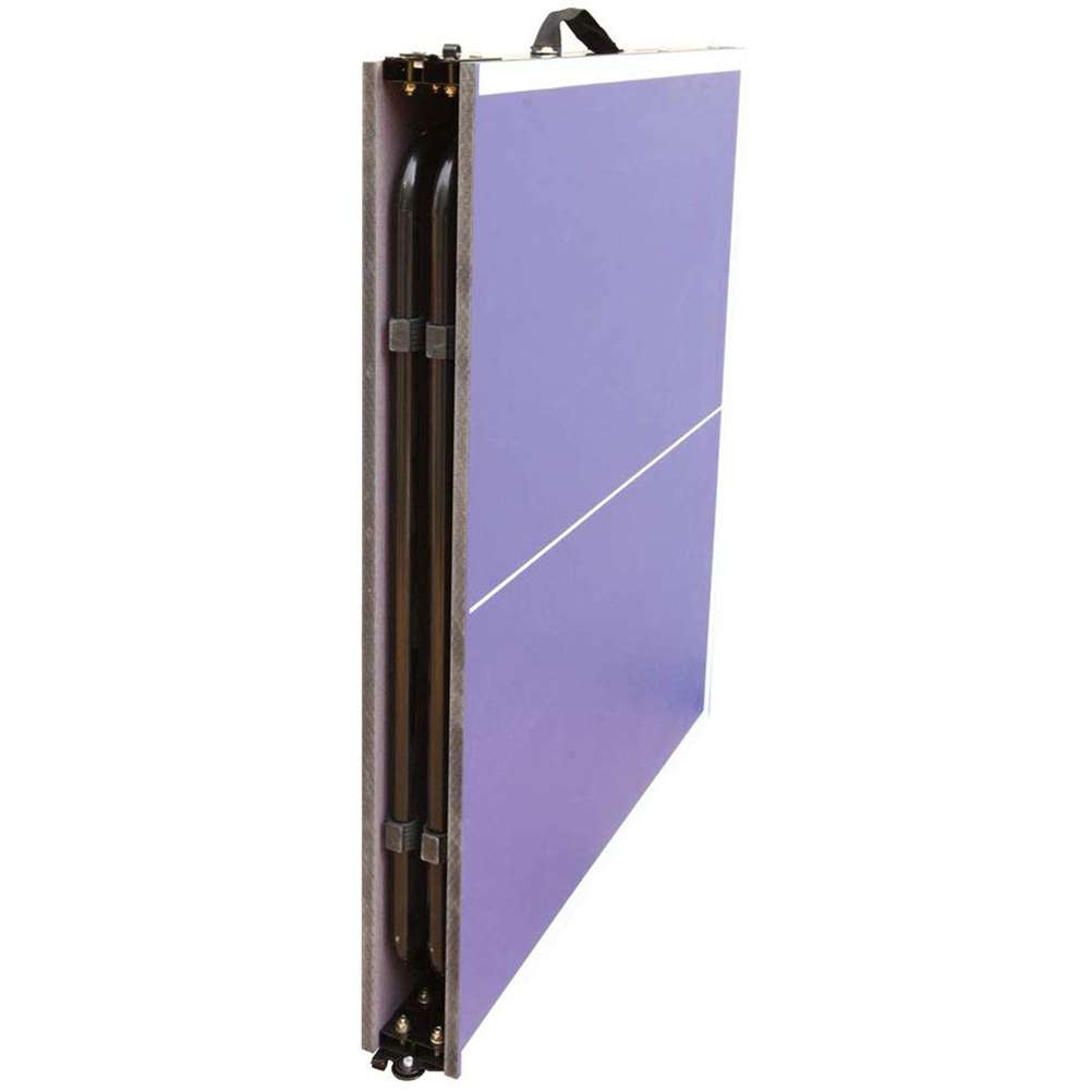 MUWO Indoor faltbare Mini Tischtennisplatte 137 x 76 cm blau
