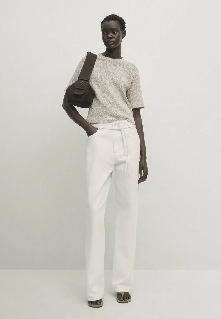 Massimo Dutti MANGA CORTA - Camiseta básica
