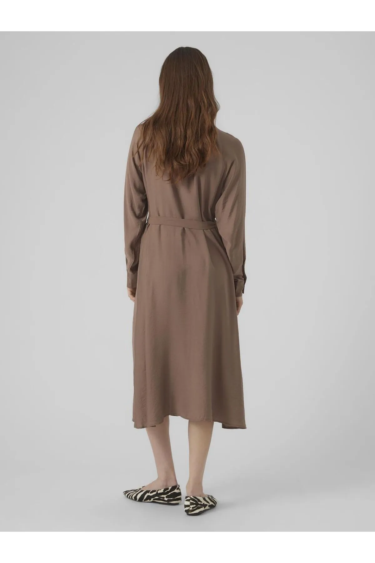 Vero Moda  Hemdblusenkleid VMDEBBY LS CALF SHIRT DRESS WVN GA NOOS
