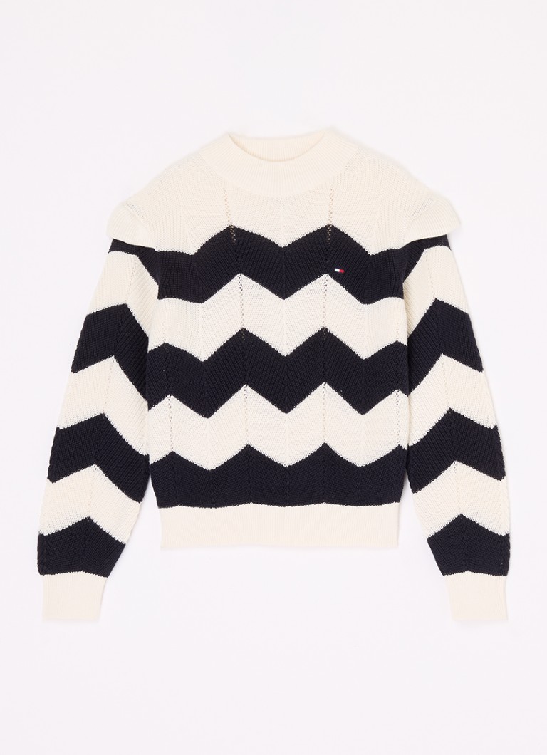 Pulover cu guler înalt din tricot gros Tommy Hilfiger