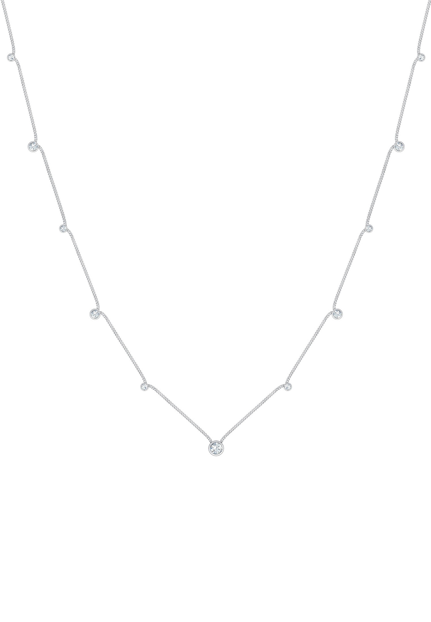 Inel Elli Solitaire Basic pentru femei cu cristale din argint 925