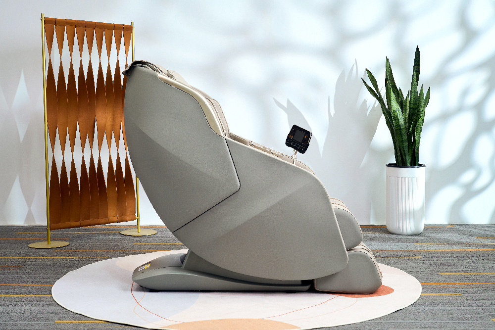 Happy Home Elektrischer Massagesessel mit Airbag & 2D-Massage-Mechanismus, Lautsprecher & Touchscreen-Display
