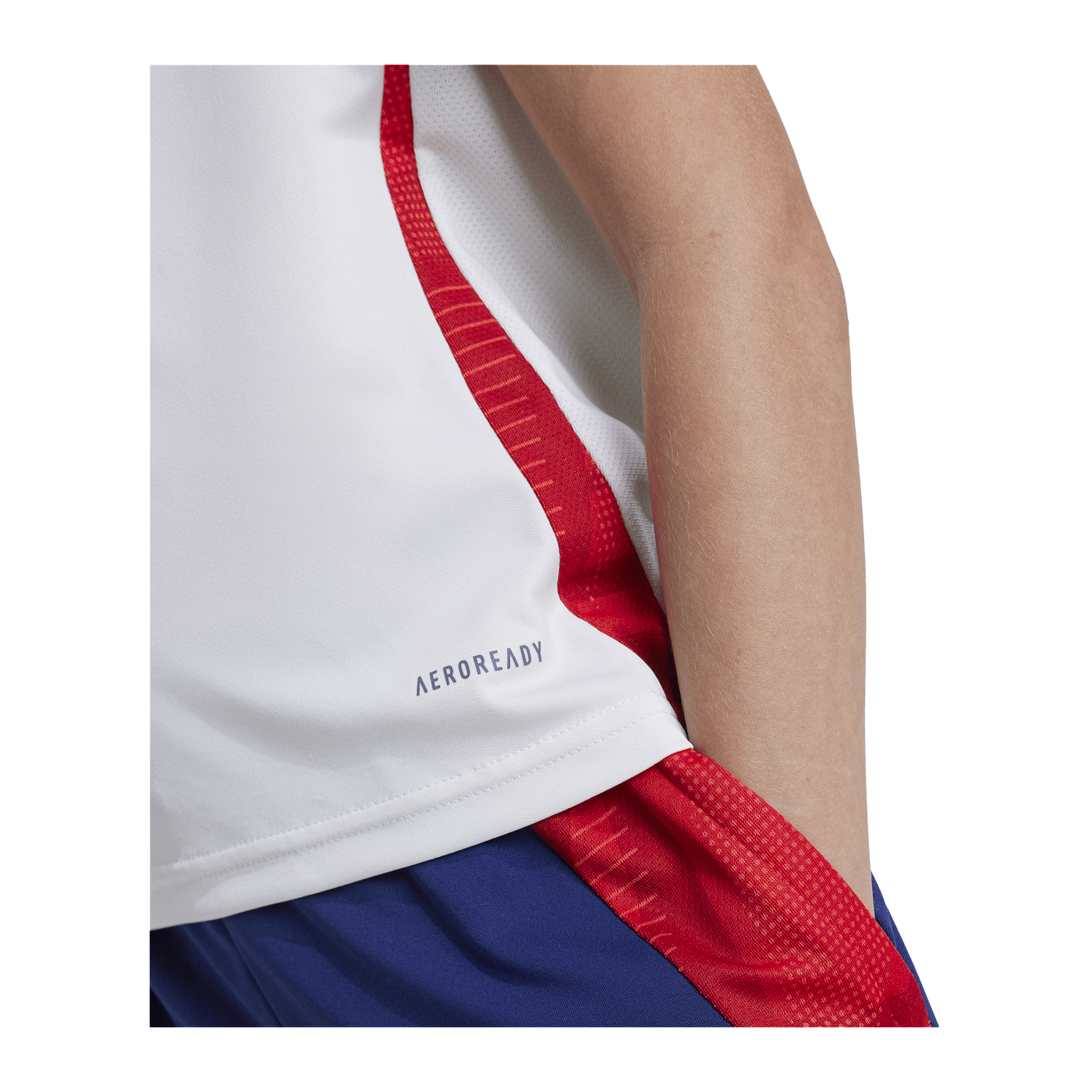 adidas Olympique Lyon Trainingsshirt Kids Weiss