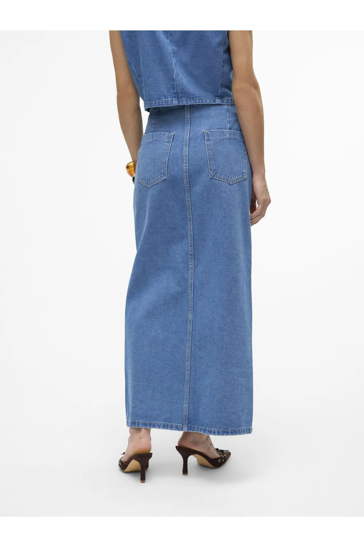 Vero Moda  Jeansrock Vmabbigail Langer Rock