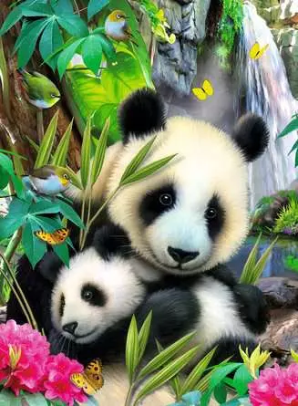 Kinderpuzzle ab 9 Jahren - Lieber Panda - 300 Teile