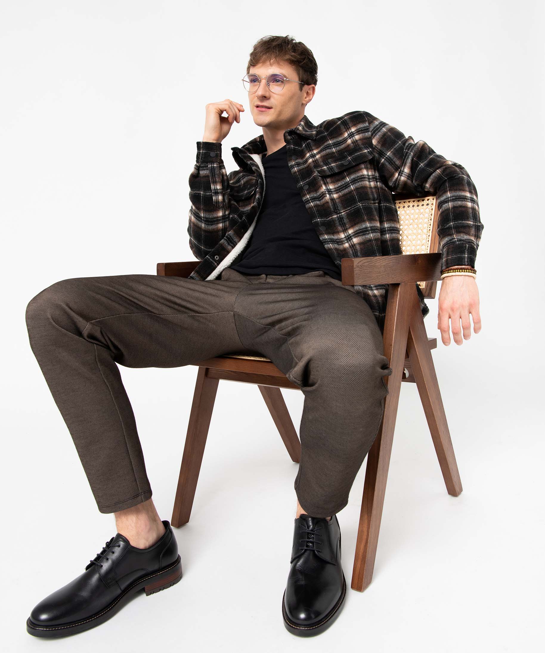 Surchemise homme à carreaux doublée sherpa carreaux | GEMO