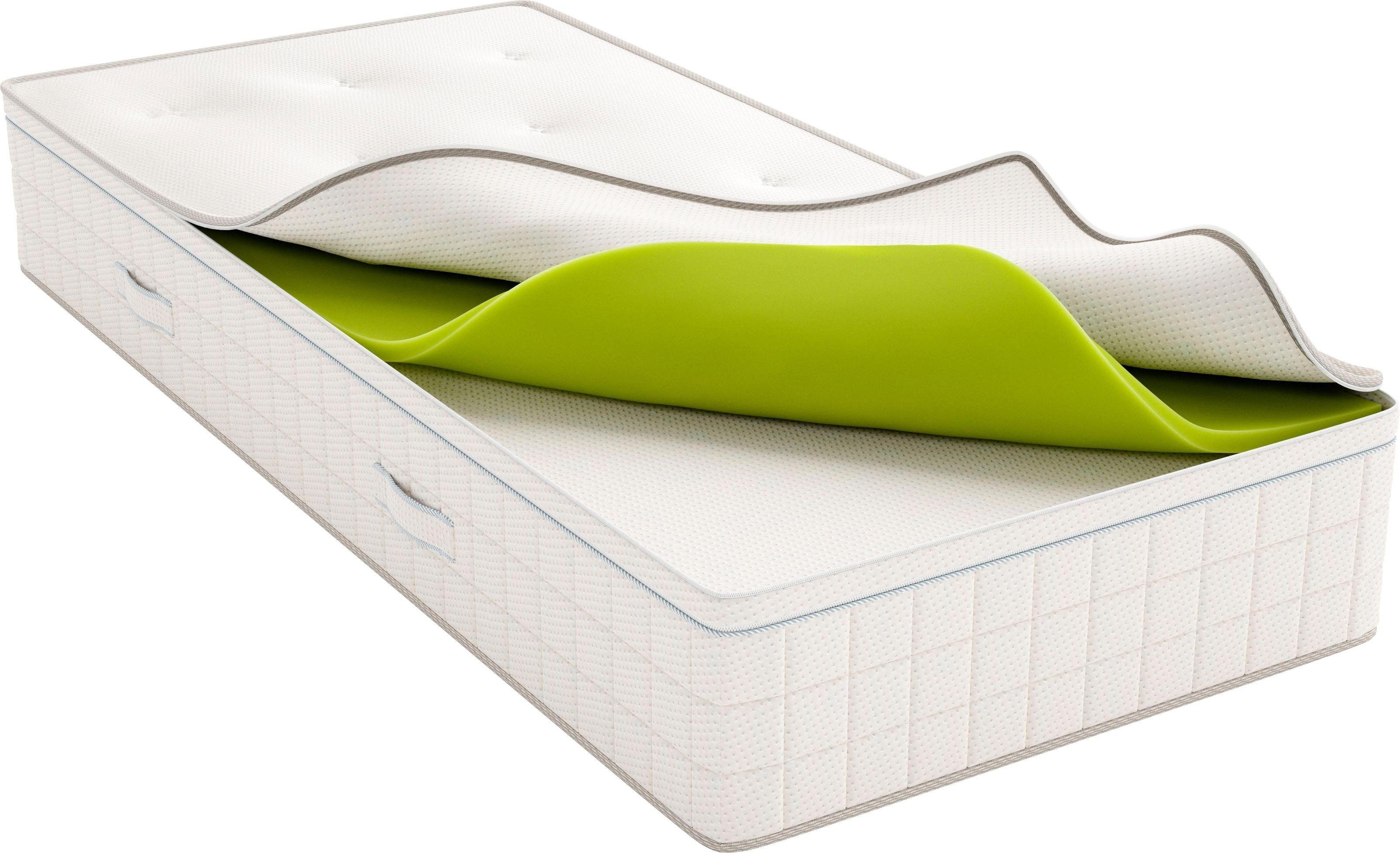 Boxspringmatratze Matratze Air Boxspring mit Topper, in 90x200 cm und weiteren Größen, Schlaraffia, 33 cm hoch, mit abnehmbaren Topper