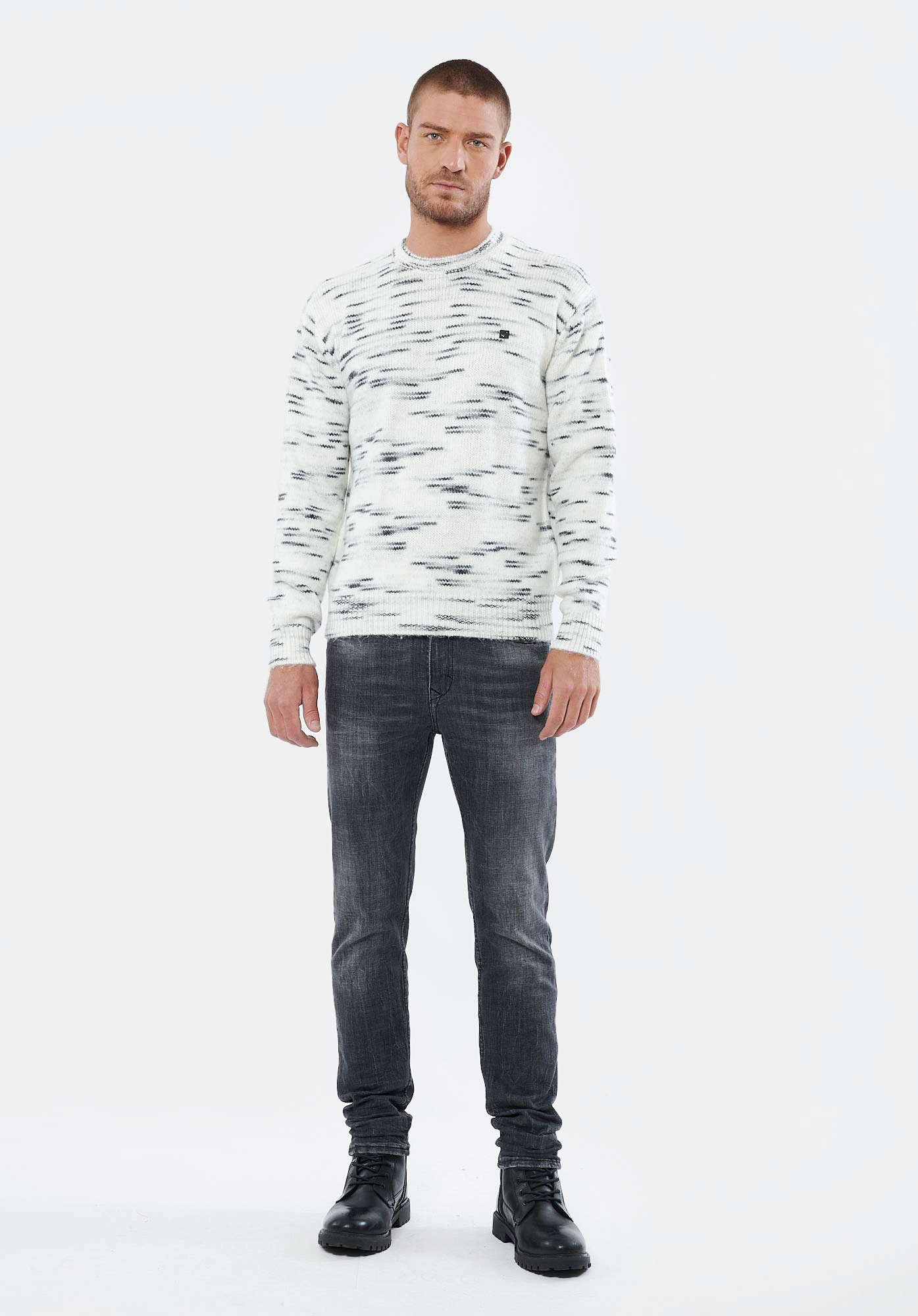 VANNE  Pull blanc homme