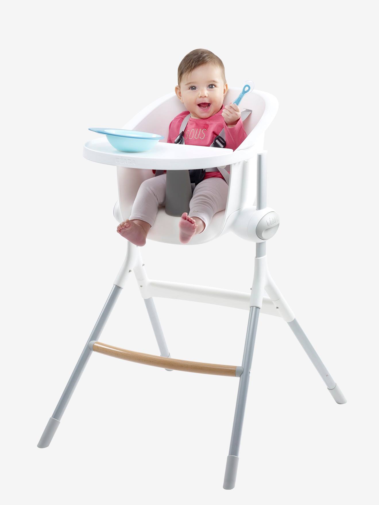 Chaise haute évolutive BEABA Up & Down gris