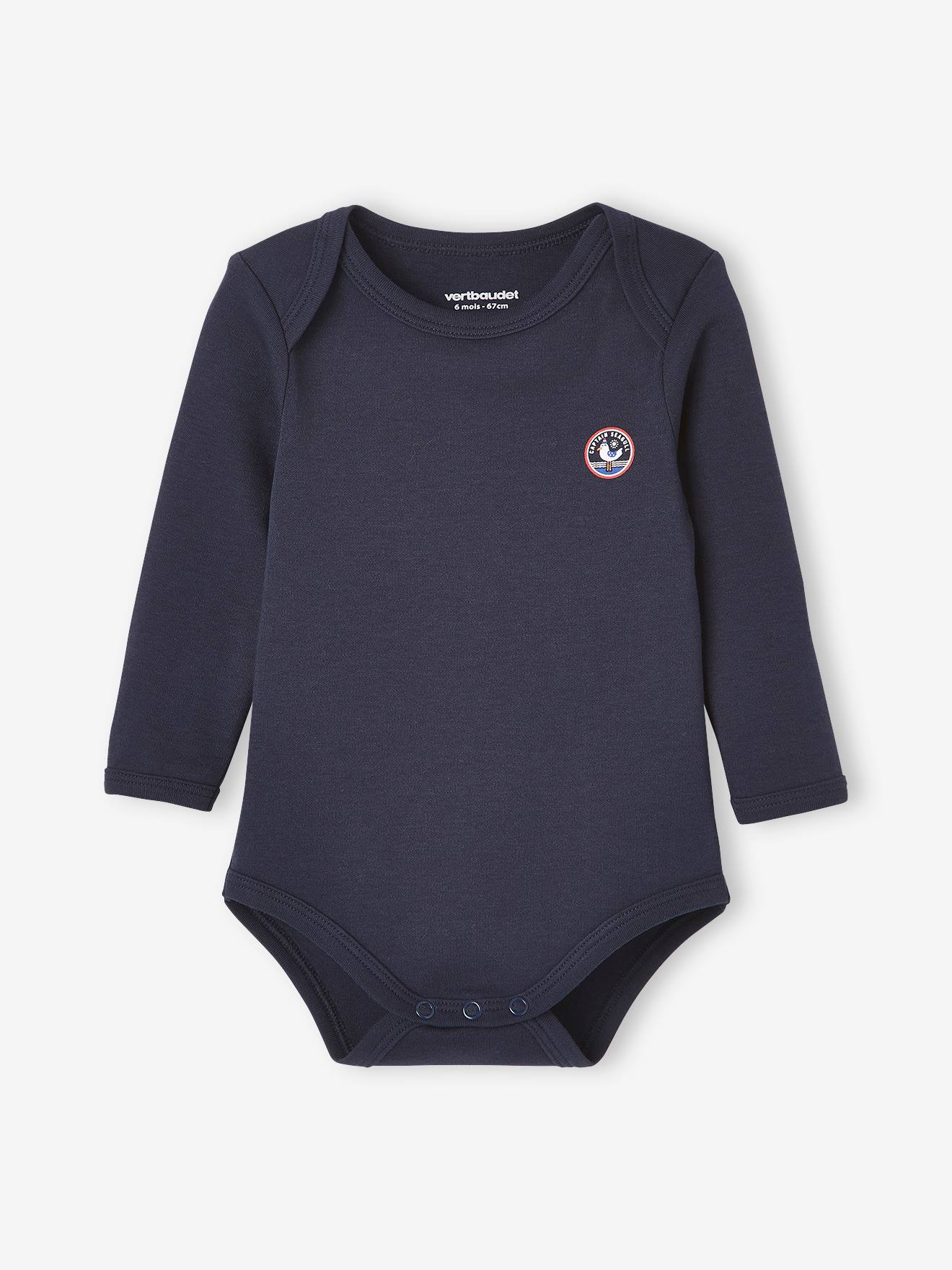Lot de 3 bodies manches longues bébé emmanchure US lot encre