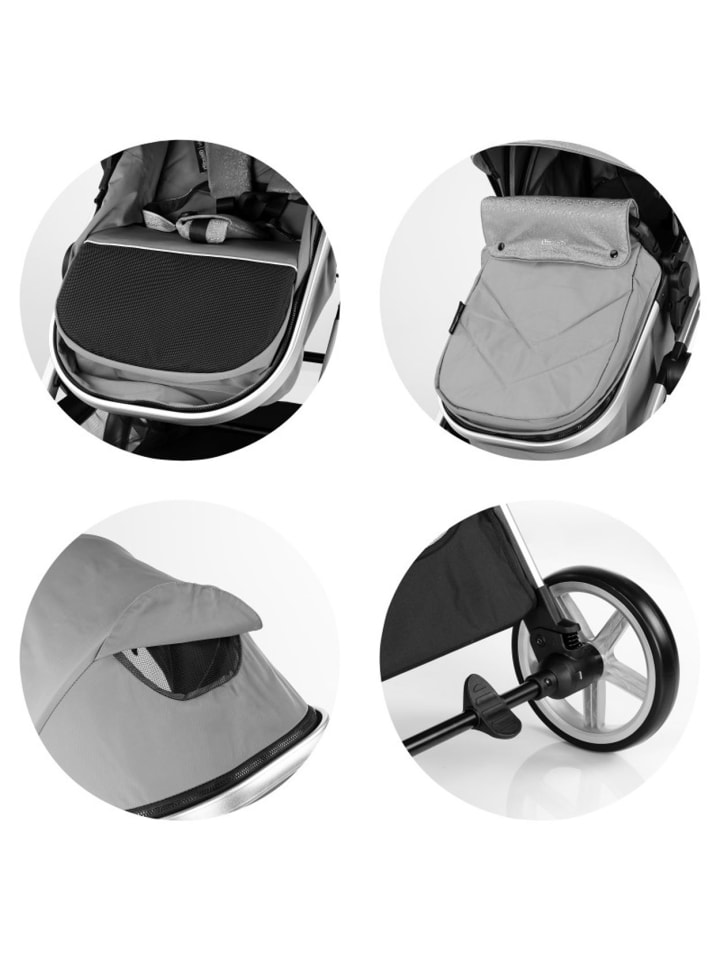 Chipolino Kombikinderwagen 2 in 1 Vista in grau günstig kaufen onesize