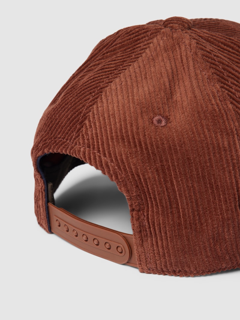 Basecap in Cord-Optik in dunkelbraun