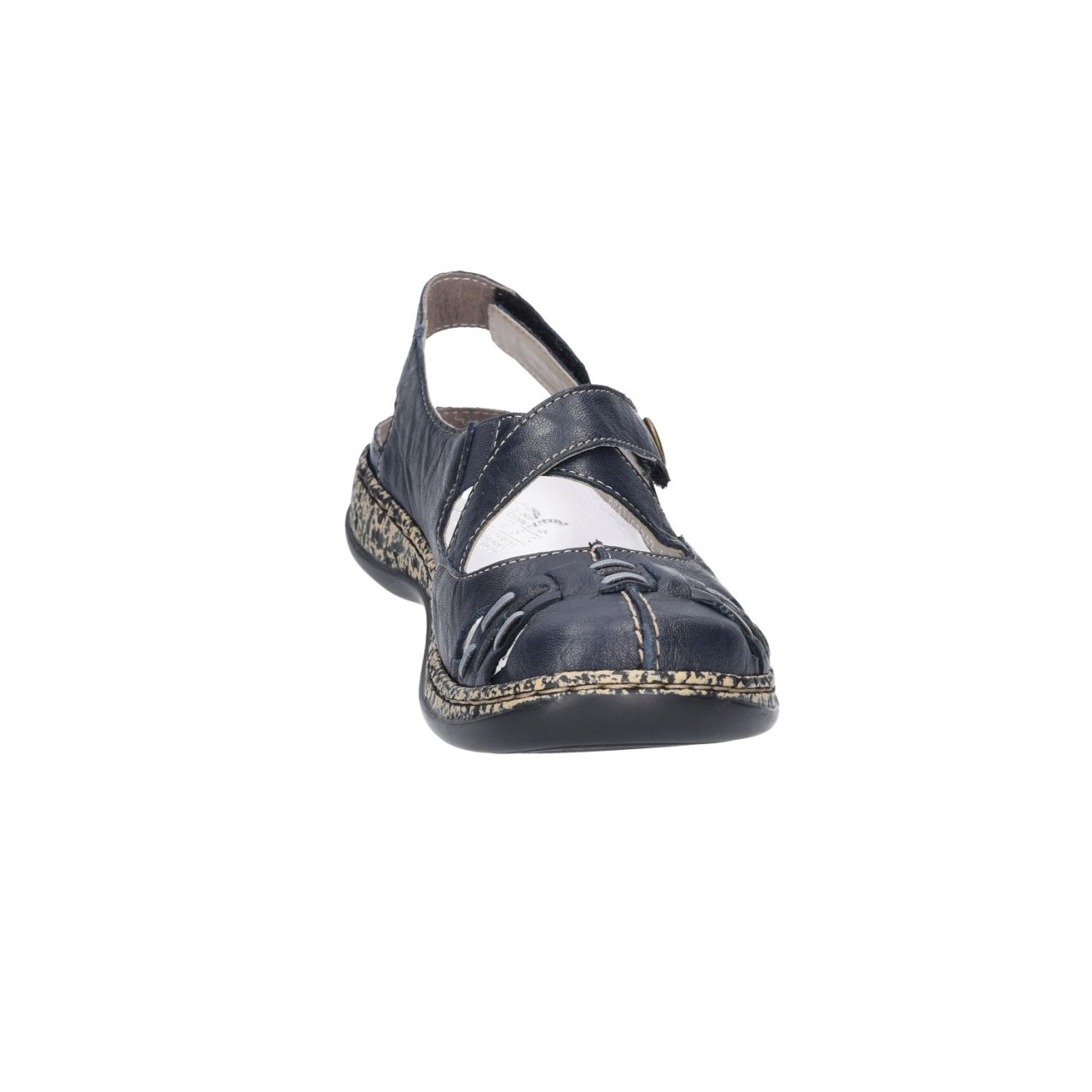 RIEKER Komfort Sandalen blau Sling