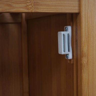 MCW Badmöbel-Set MCW-B18-5, (Set, 5-St., 5er), rutschfeste Badematte, magnetischer Türverschluss