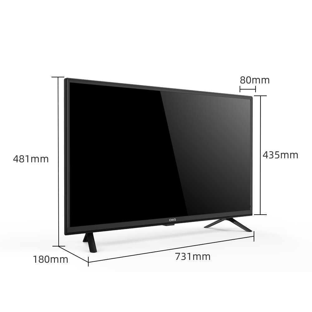 CHiQ L32G5W LED-Fernseher (80,00 cm/32 Zoll, HD, Non Smart-TV, Hotelmodus,HDMI/USB/CI+,Triple Tuner(DVB-T/T2/C/S2),Dolby Audio)