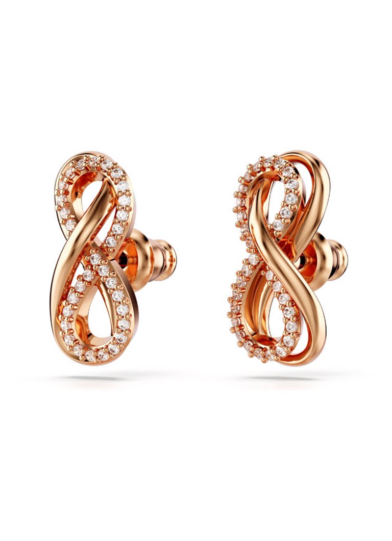 Swarovski Hyperbola gold-plated stud earrings